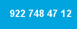 922 748 47 12 922 748 47 12